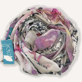 FABERGE FLORALS LONG SCARF